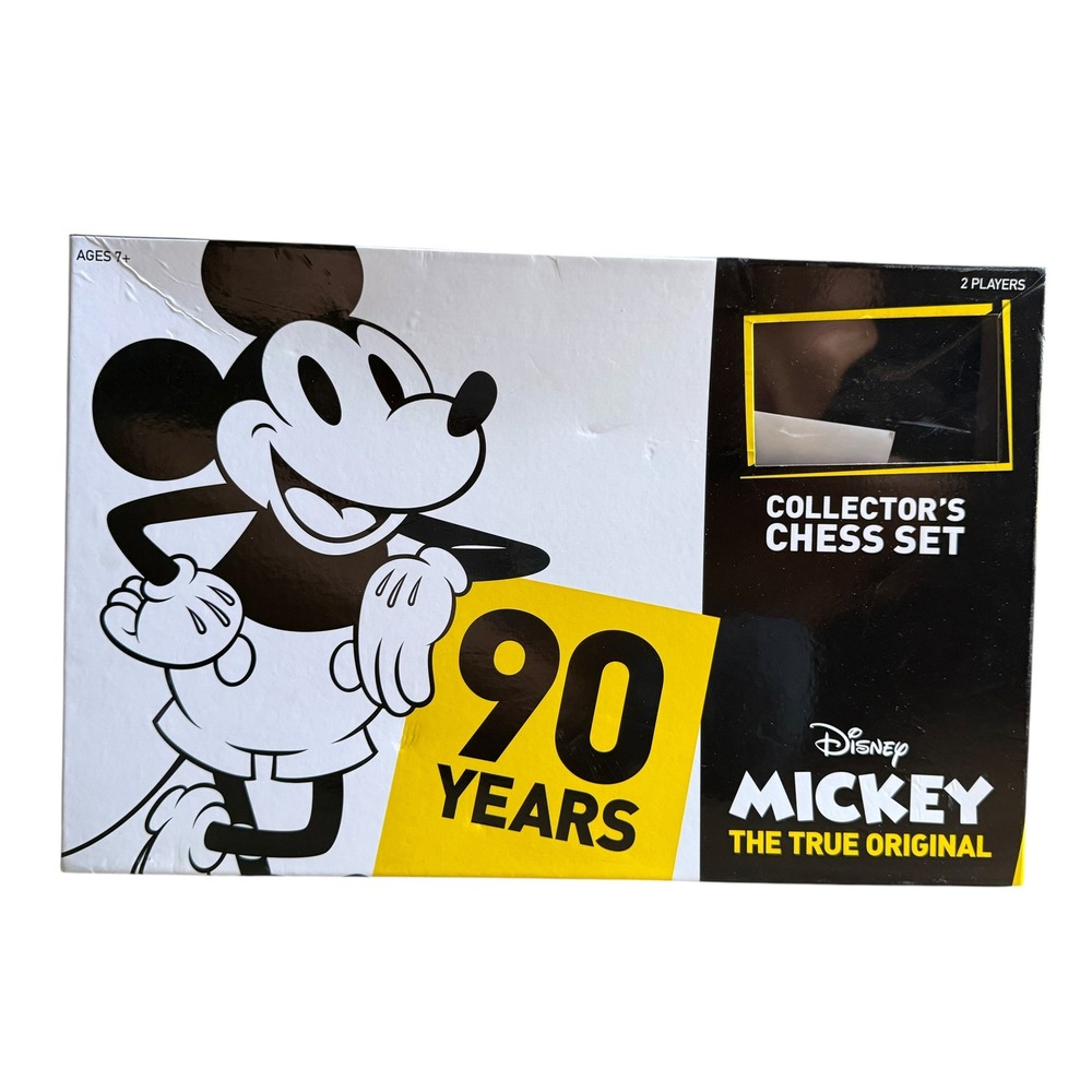 Disney Mickey The True Original 90 Years Collector's Chess Set Missing 2 Pieces